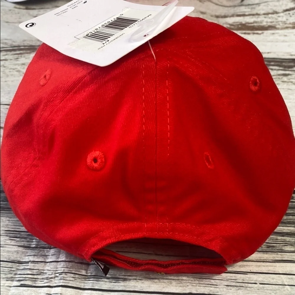 Nike Unisex Kids' Red Cap with White Logo Sz (Child 4-6)